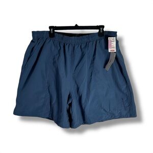 Speedo Blue Pocketed Elastic Waist Swim Shorts Size XXL - “Arline”